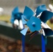 Team Seymour plants Pinwheels for Child Abuse Prevention