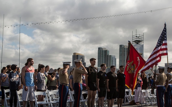 Recon Marines finish 1,500 mile run with veterans to honor hero