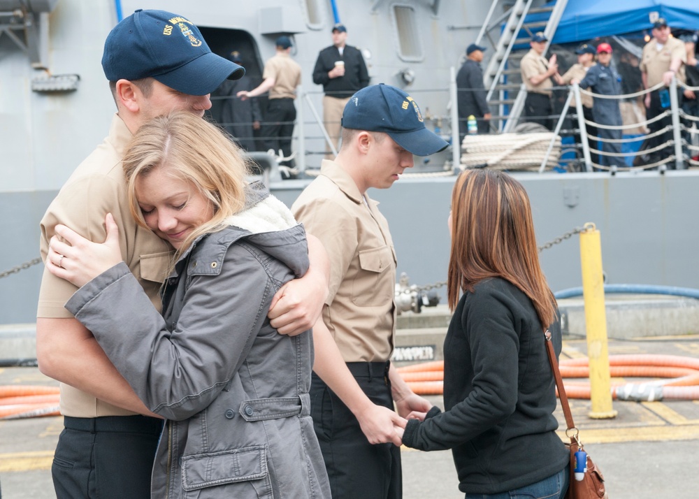 USS Momsen departs on deployment
