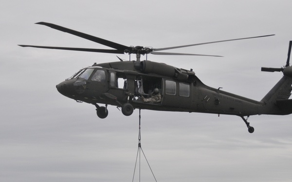 Black Hawks lift artillery