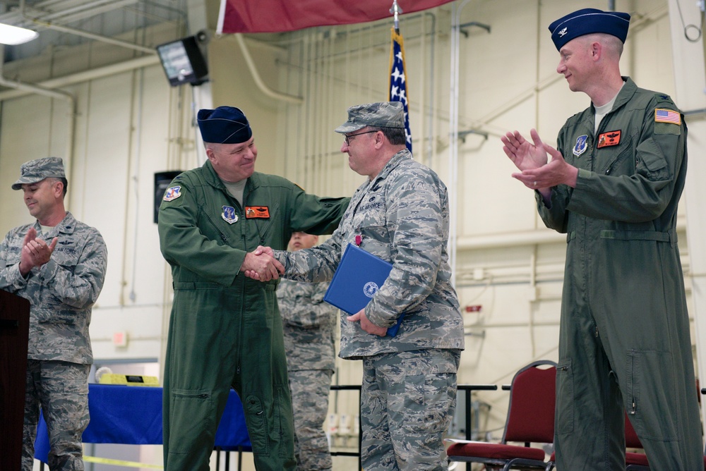 182nd Maintenance Group commander retires after 34 years of military service