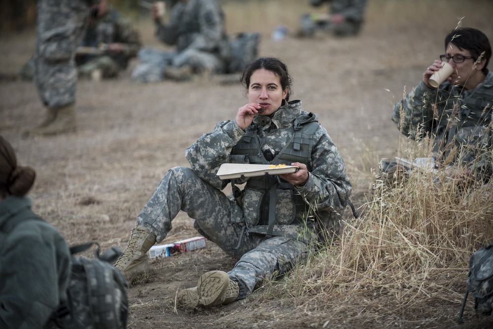 Army breakfast in the field