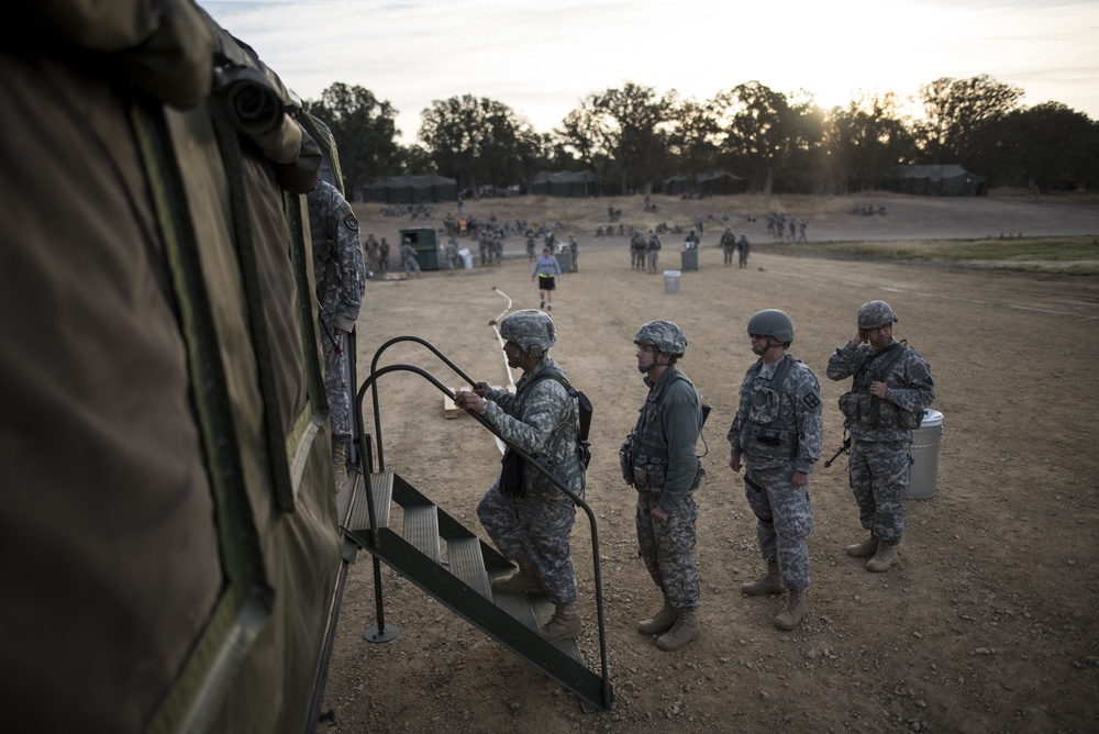 Army breakfast in the field