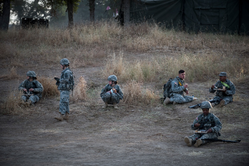 Army breakfast in the field