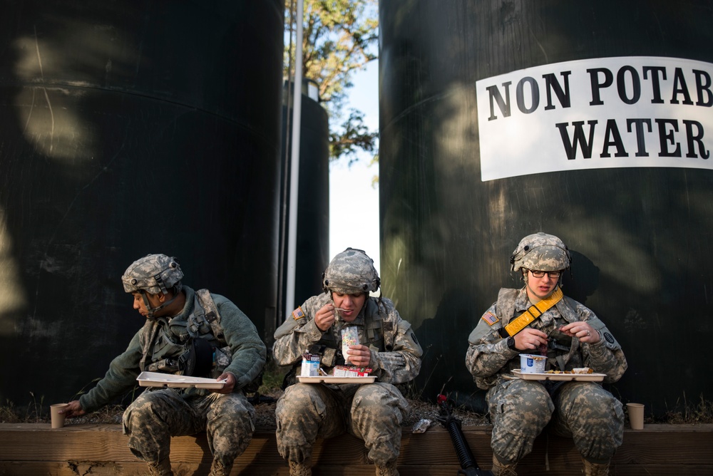 Army breakfast in the field