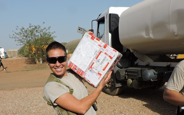 Soldiers in Cameroon receive first mail shipment