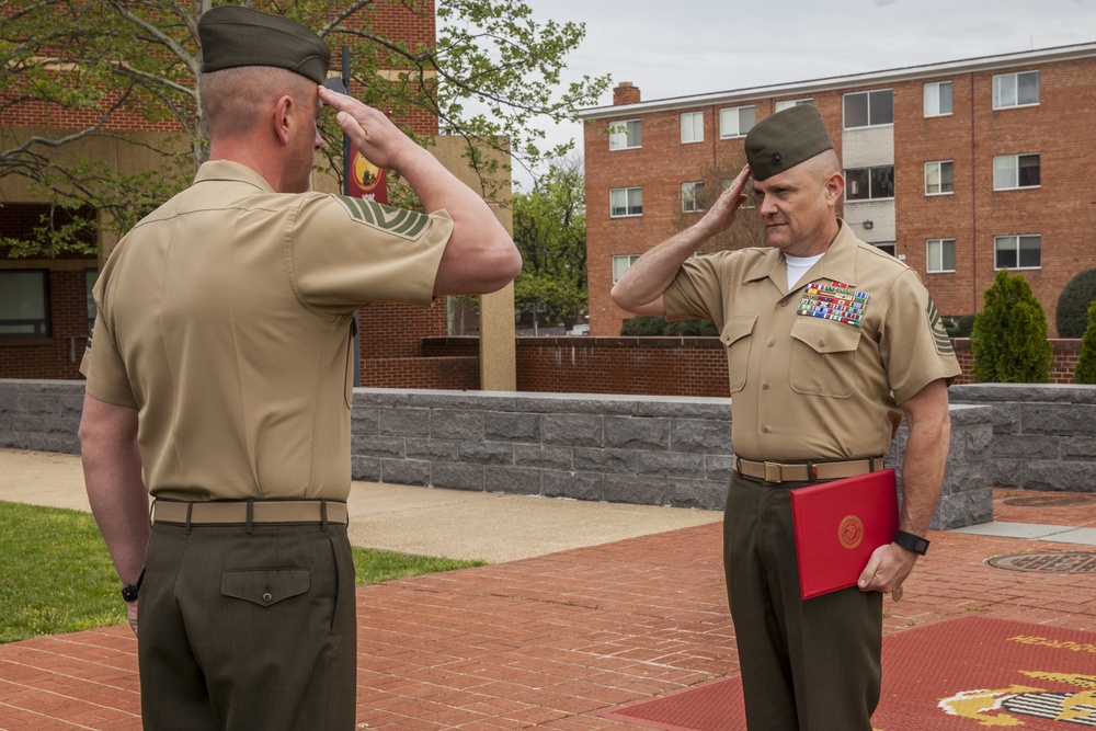 Award Ceremony of U.S. Marine Corps Col. Andrew M. Regan and Capt. Jeffrey J. Rollins