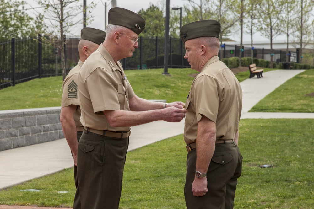 Award Ceremony of U.S. Marine Corps Col. Andrew M. Regan and Capt. Jeffrey J. Rollins