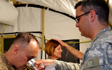 Military chaplains “commune” in support of multinational mission