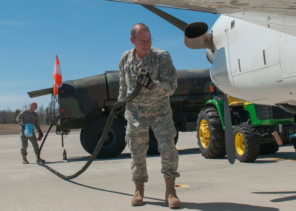 Soldier Hauls Hose