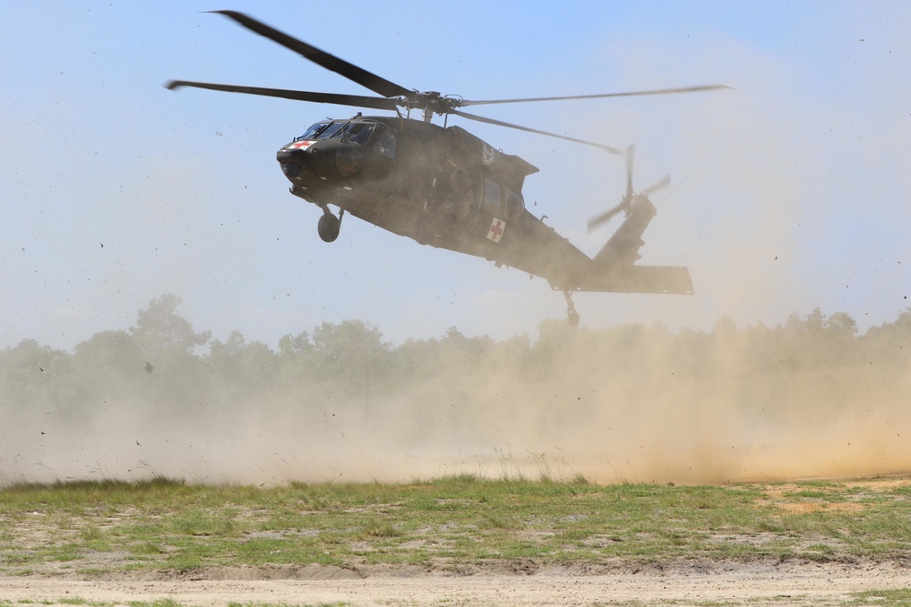 MEDEVAC supports Combined Arms Live-Fire Exercises