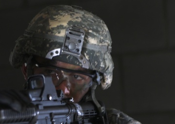 307th Engineers clear compound for training