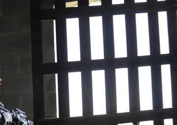 307th Engineer provides security during training