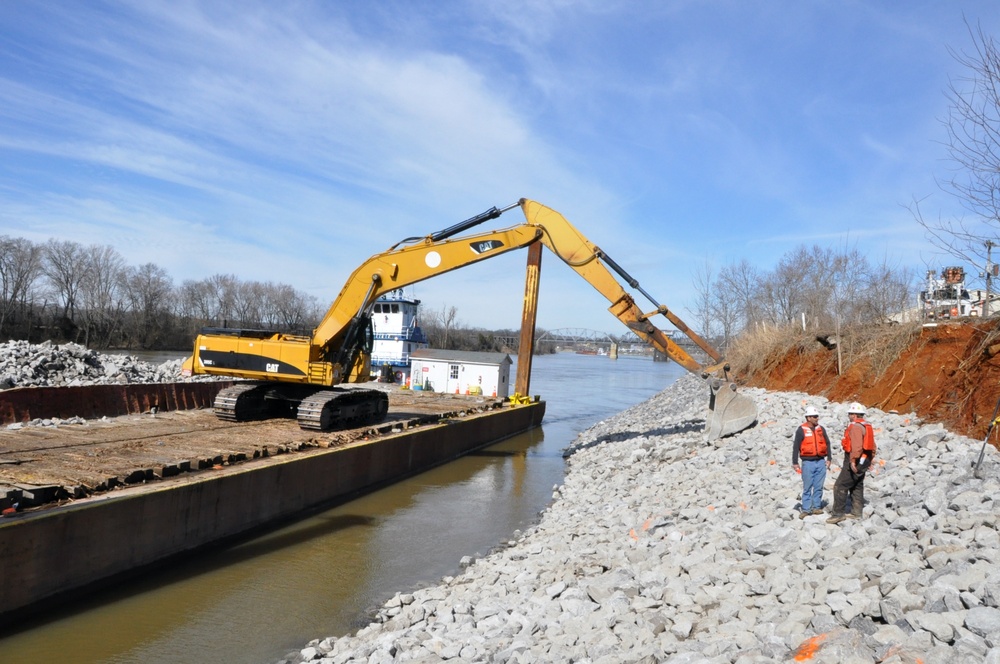 Clarksville Riverside Drive Riverbank Stabilization Project completed ahead of schedule