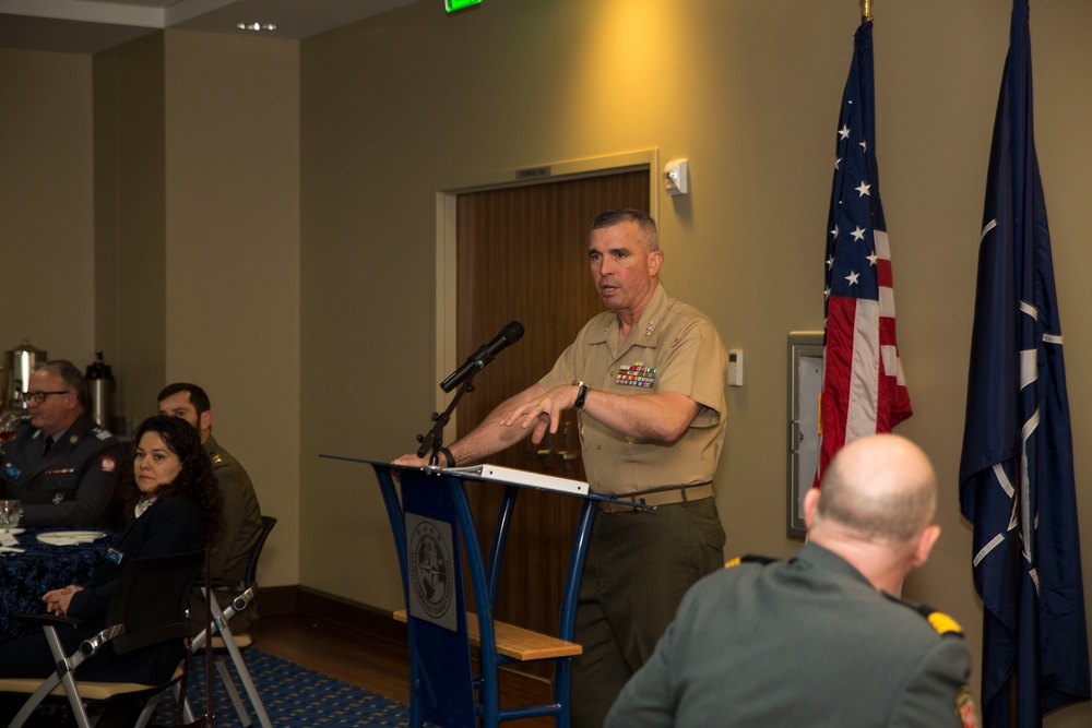 Lieutenant General Wissler addresses the NATO Defense College