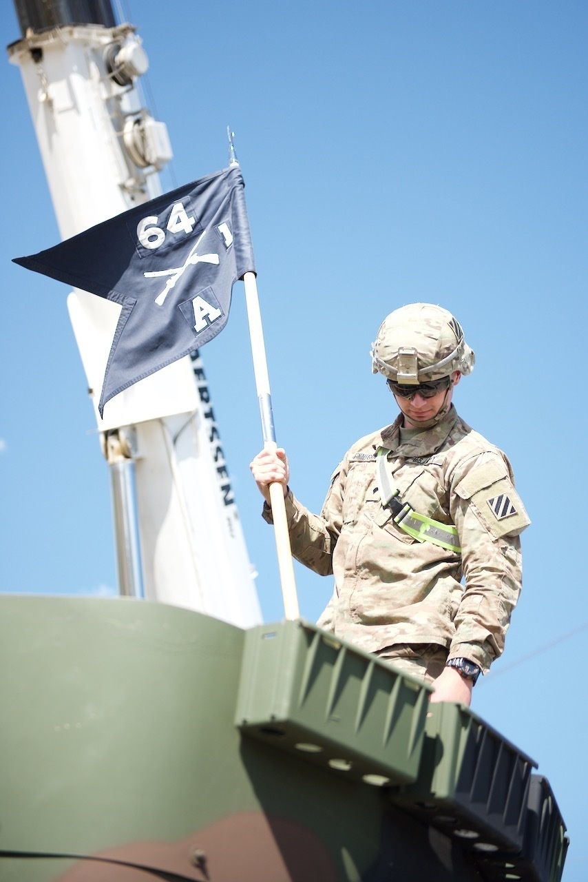 Placing the Guidon