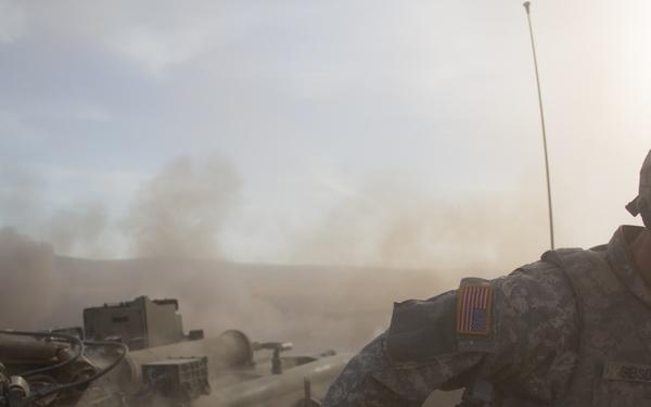 2nd Battalion, 17th Field Artillery Conduct Direct Fire