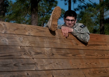 Solider tackles Inclining Wall head on