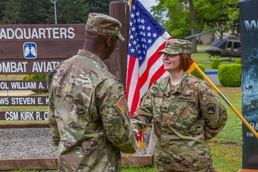 I Corps Soldier becomes first female to re-enlist as 19D