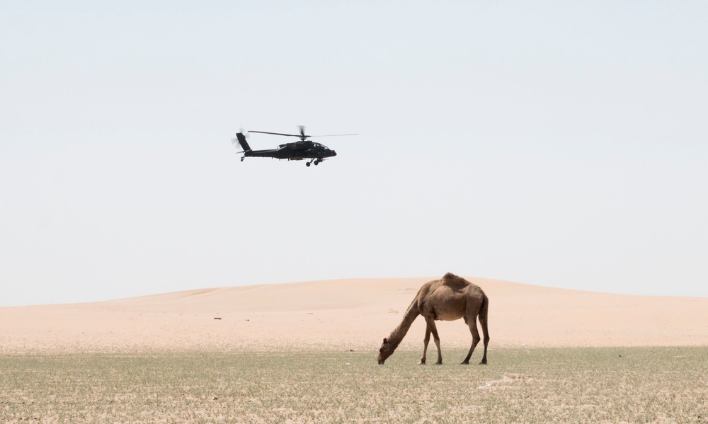 KAF, 40th CAB make history with Apache live-fire shoot