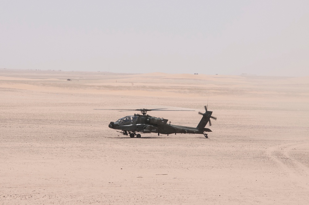 KAF, 40th CAB make history with Apache live-fire shoot