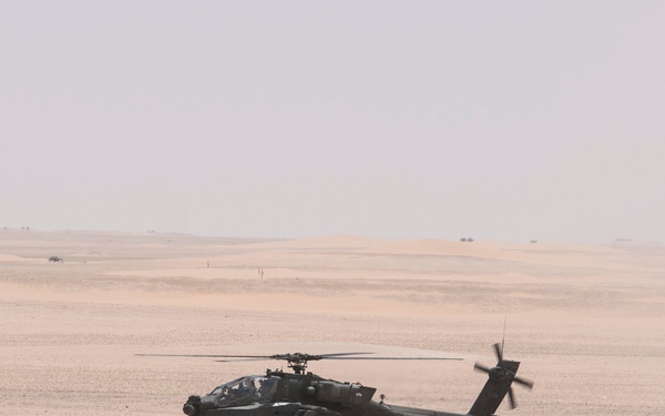 KAF, 40th CAB make history with Apache live-fire shoot