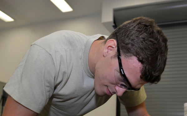 LO Airman maintains F-35A panel