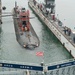 USS Oklahoma City enters the floating dry dock Arco