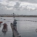 USS Oklahoma City enters the floating dry dock Arco