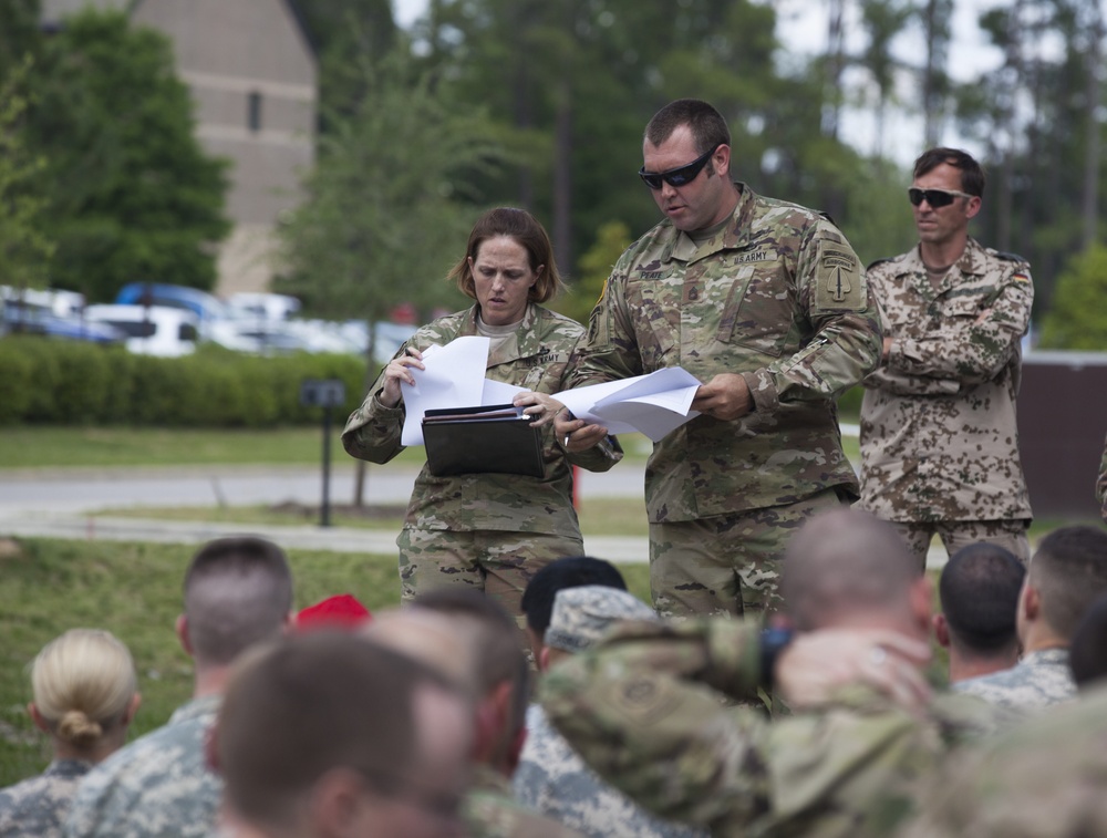 USASOC Jumpmaster Briefs Paratroopers