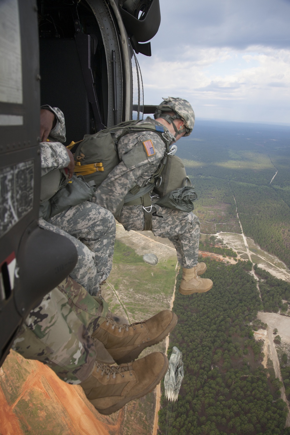 Fort Bragg Paratroopers Perform Proficiency Jump