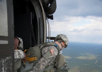 Fort Bragg Paratroopers Perform Proficiency Jump