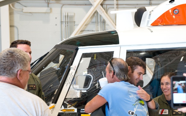 Coast Guard reunites with rescued men