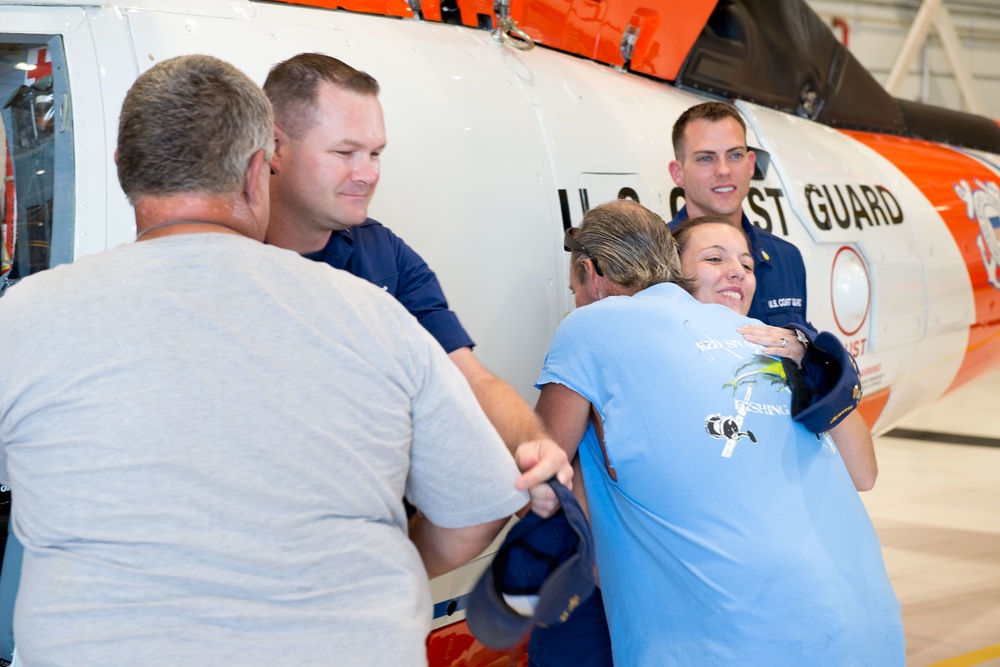 Coast Guard reunites with rescued men