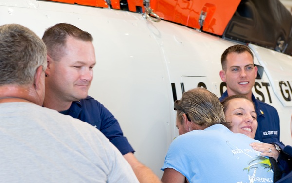 Coast Guard reunites with rescued men