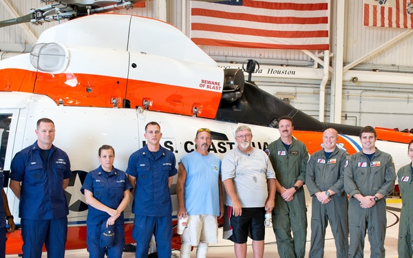 Coast Guard reunites with rescued men