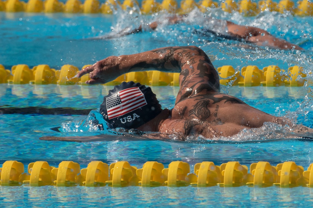 Swimming heats at Invictus Games 2016