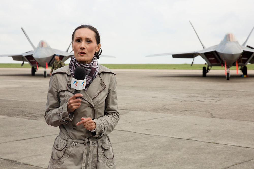 BSRF: 1st time F-22 Raptor visits Romania