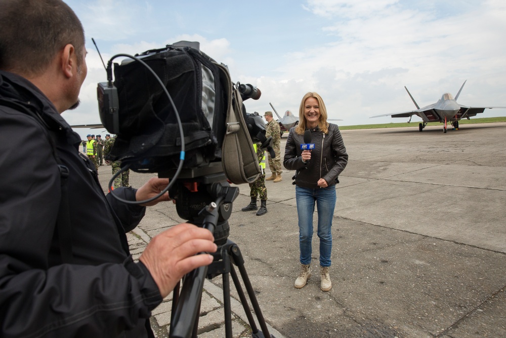 BSRF: 1st time F-22 Raptor visits Romania