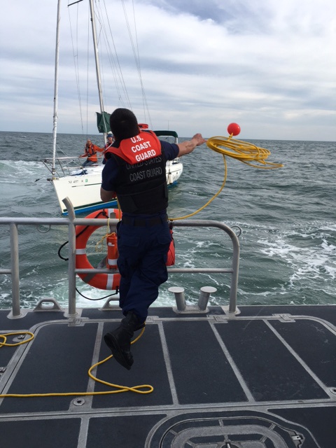 Coast Guard assists vessel taking on water