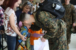 Marines with VMA-223 reunite with their families