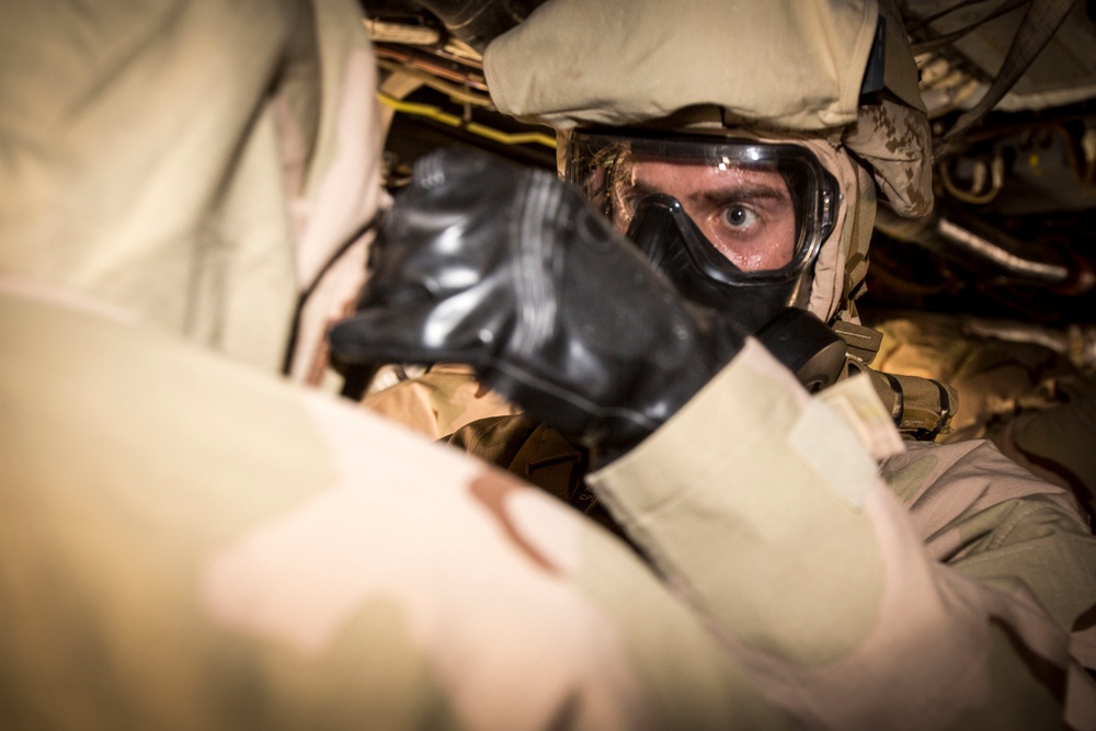 U.S. Marines prepare against chemical threats with CBRN training drills