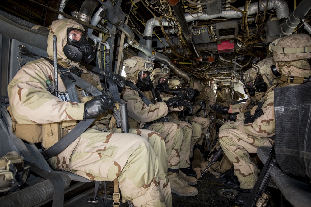 U.S. Marines prepare against chemical threats with CBRN training drills