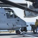 SPMAGTF-CR-AF Ospreys land on French Ship BPC Dixmude