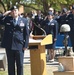 Memorial service for fallen defender