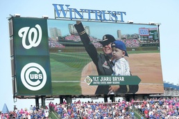 Army Reserve soldier is honored at Chicago Cubs Mother’s Day game