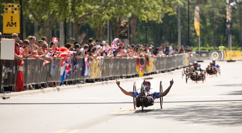 US Team competes in cycling during Invictus Games 2016