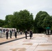 Ambassador from the Republic of Macedonia lays a wreath at the Tomb of the Unknown Soldier in Arlington National Cemetery