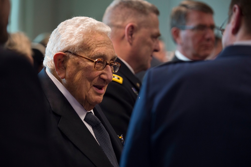 SD presents medal to Henry Kissinger