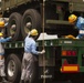 Japanese embarkation contractors unload cargo for Artillery Relocation Training Program 16-1